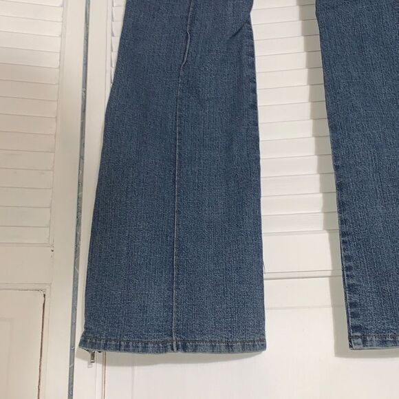 Vintage Zane-Di Y2K Low Rise Split Hem Bootcut Flares Size 9 - Picture 14 of 16